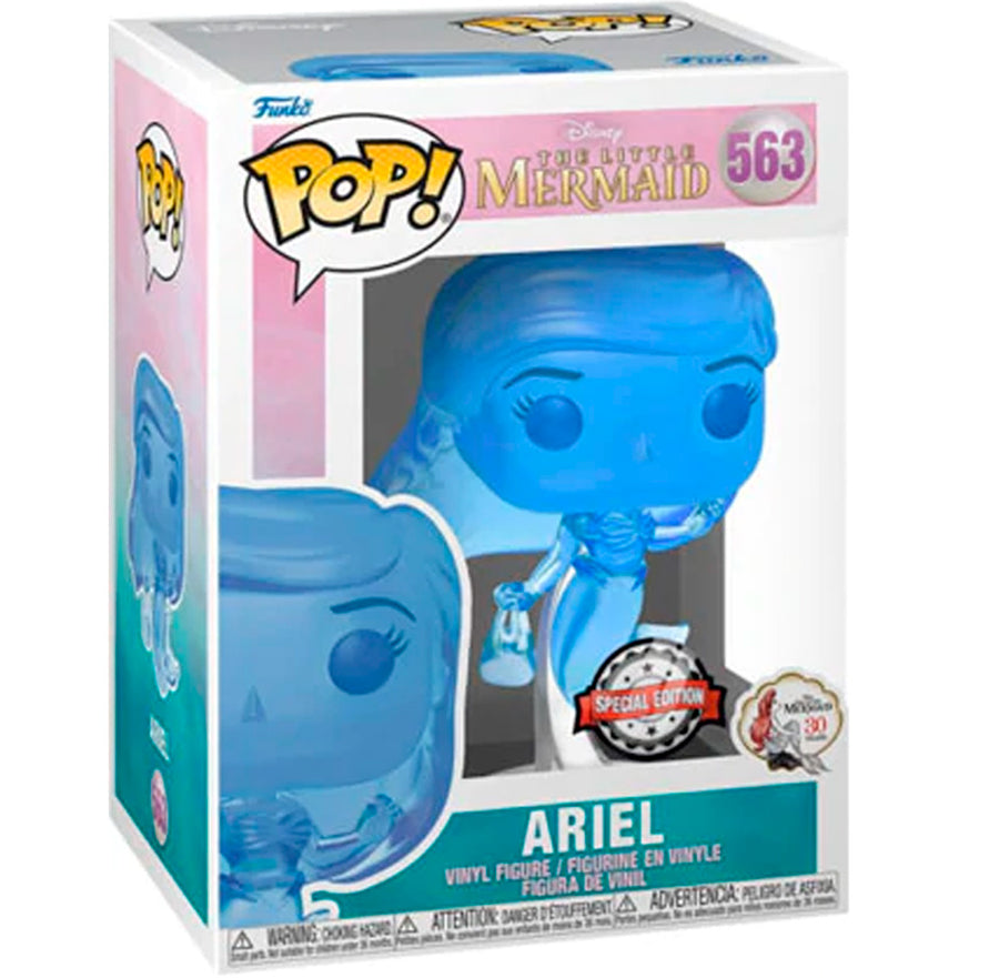 FUNKO POP DISNEY THE LITTLE MERMAID 30TH EXCLUSIVE - TRANSLUCENT BLUE ARIEL 563