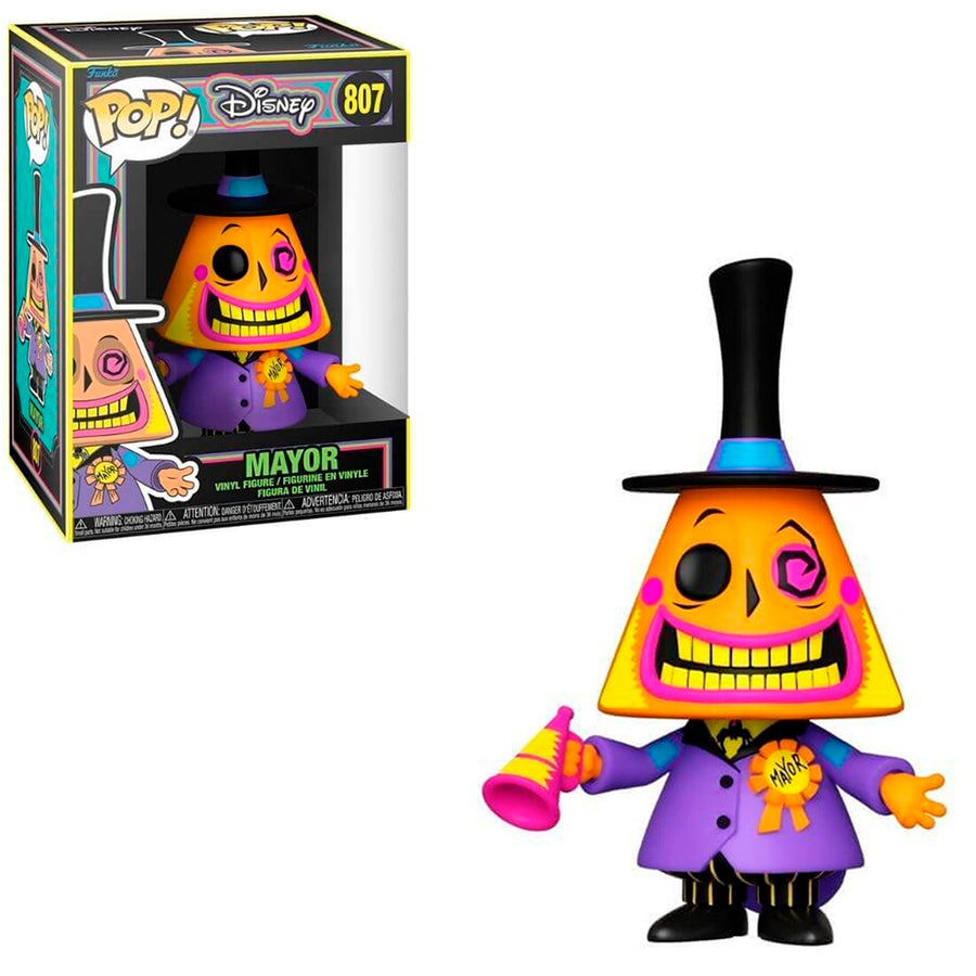 FUNKO POP DISNEY THE NIGHTMARE BEFORE CHRISTMAS BLACKLIGHT - MAYOR 807 BRINDE