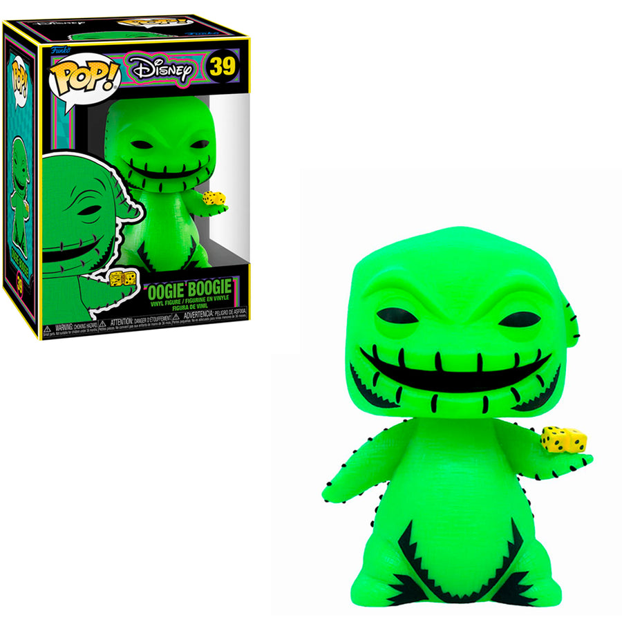 FUNKO POP DISNEY THE NIGHTMARE BEFORE CHRISTMAS BLACKLIGHT - OOGIE BOOGIE 39 BRINDE