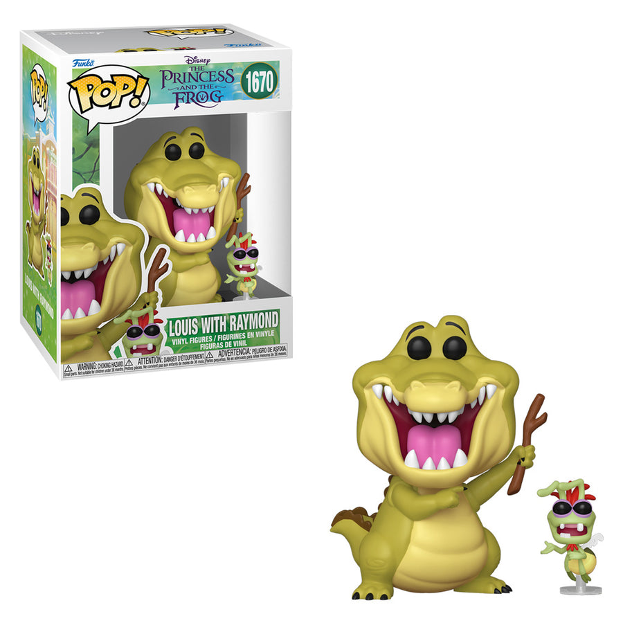 FUNKO POP DISNEY THE PRINCESS AND THE FROG - LOUIS WITH RAYMOND 1670 BRINDE