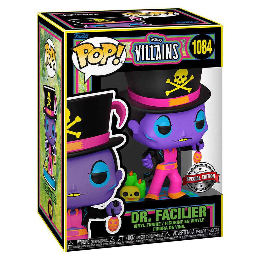 FUNKO POP DISNEY VILLAINS BLACK LIGHT - DR.FACILIER 1084