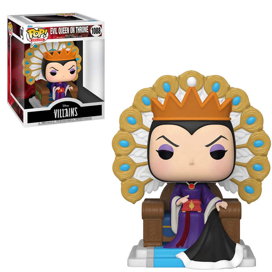 FUNKO POP DISNEY VILLAINS - EVIL QUEEN ON THRONE 1088 (DELUXE) BRINDE