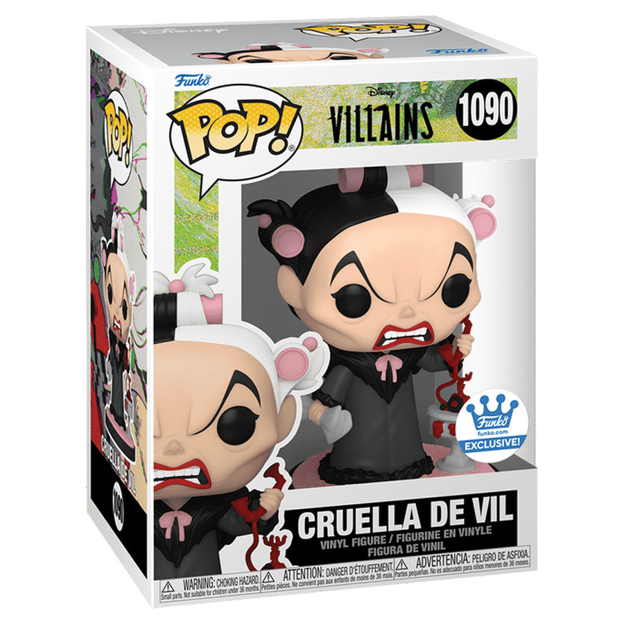 FUNKO POP DISNEY VILLAINS EXCLUSIVE - CRUELLA DE VIL 1090