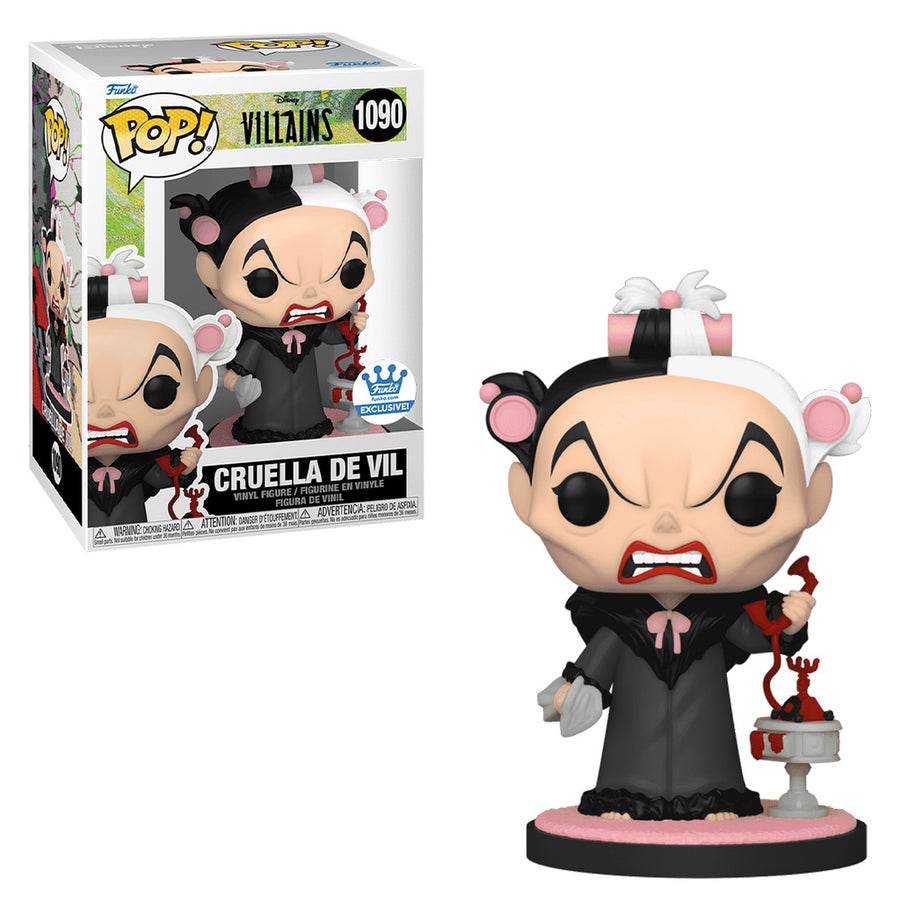FUNKO POP DISNEY VILLAINS EXCLUSIVE - CRUELLA DE VIL 1090