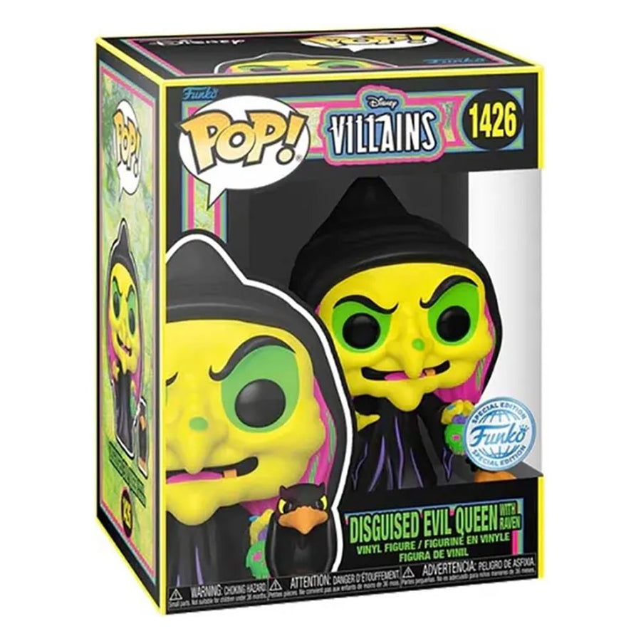 FUNKO POP DISNEY VILLAINS EXCLUSIVE - DISGUISED EVIL QUEEN WITH RAVEN 1426