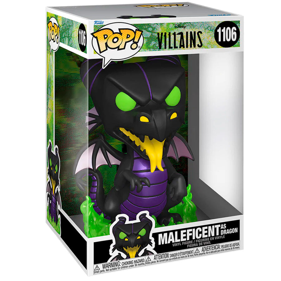 FUNKO POP DISNEY VILLAINS - MALEFICENT DRAGON 1106 (SUPER SIZED 10