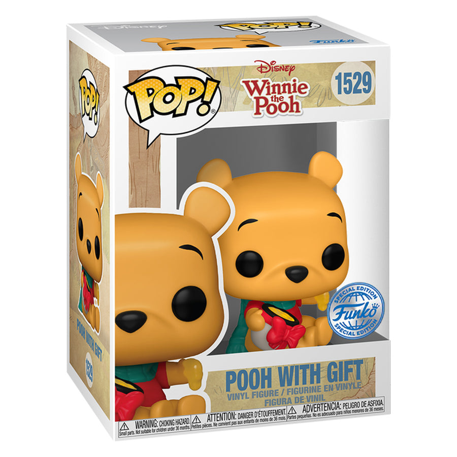 FUNKO POP DISNEY WINNIE THE POOH EXCLUSIVE - POOH WITH GIFT 1529