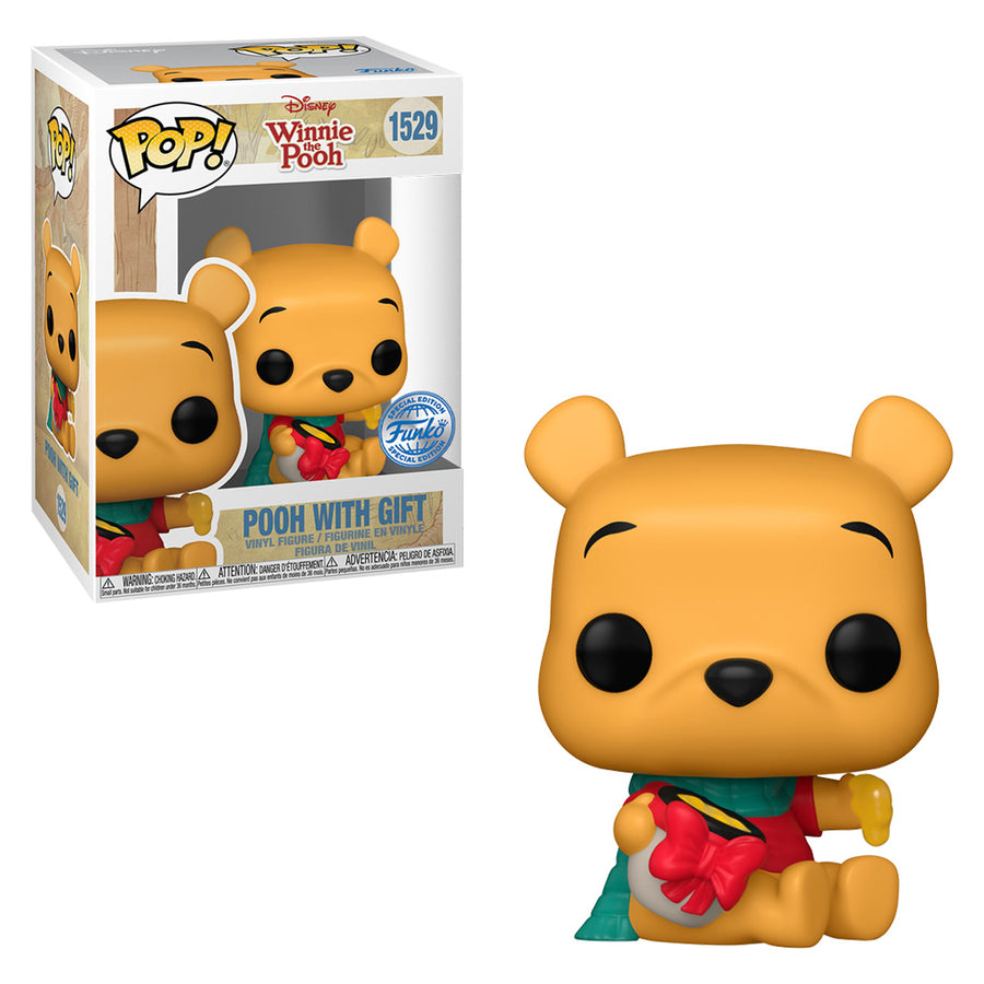 FUNKO POP DISNEY WINNIE THE POOH EXCLUSIVE - POOH WITH GIFT 1529