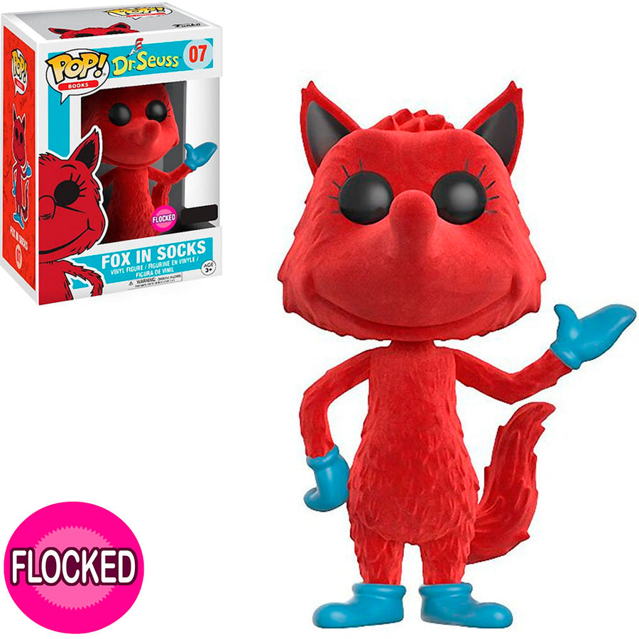 FUNKO POP DR. SEUSS EXCLUSIVE - FOX IN SOCKS (FLOCKED) 07 BRINDE
