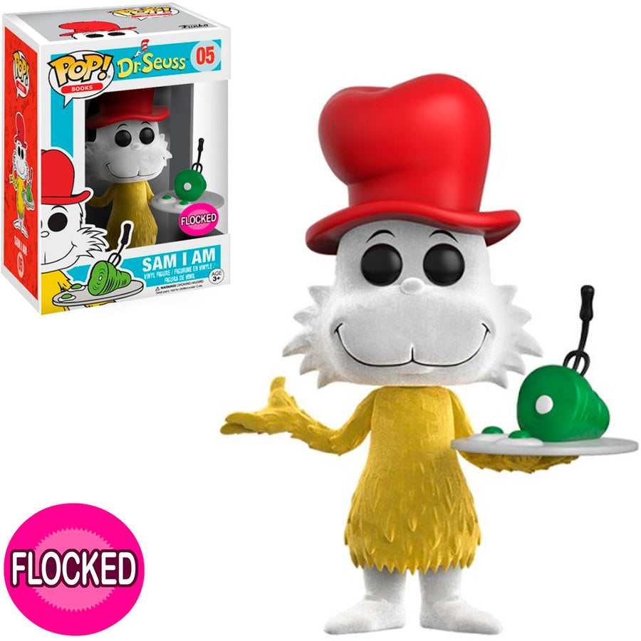 FUNKO POP DR. SEUSS EXCLUSIVE - SAM I AM (FLOCKED) 05