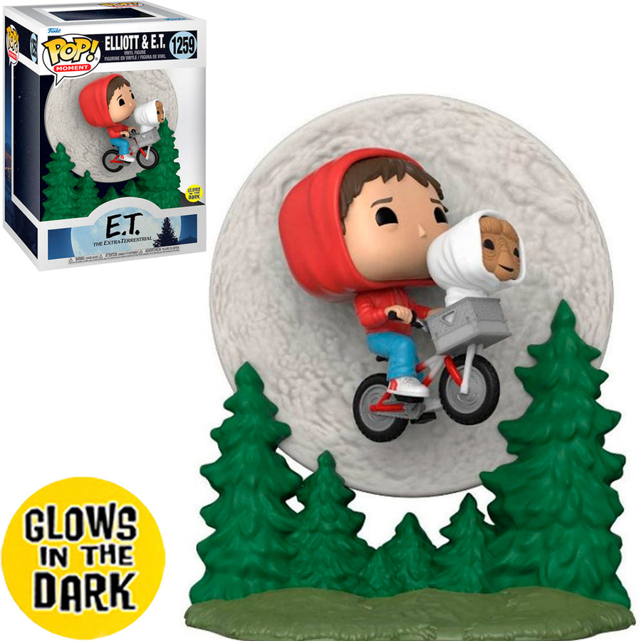 FUNKO POP E.T. 40TH - ELLIOTT & E.T 1259 (GLOWS IN THE DARK) BRINDE