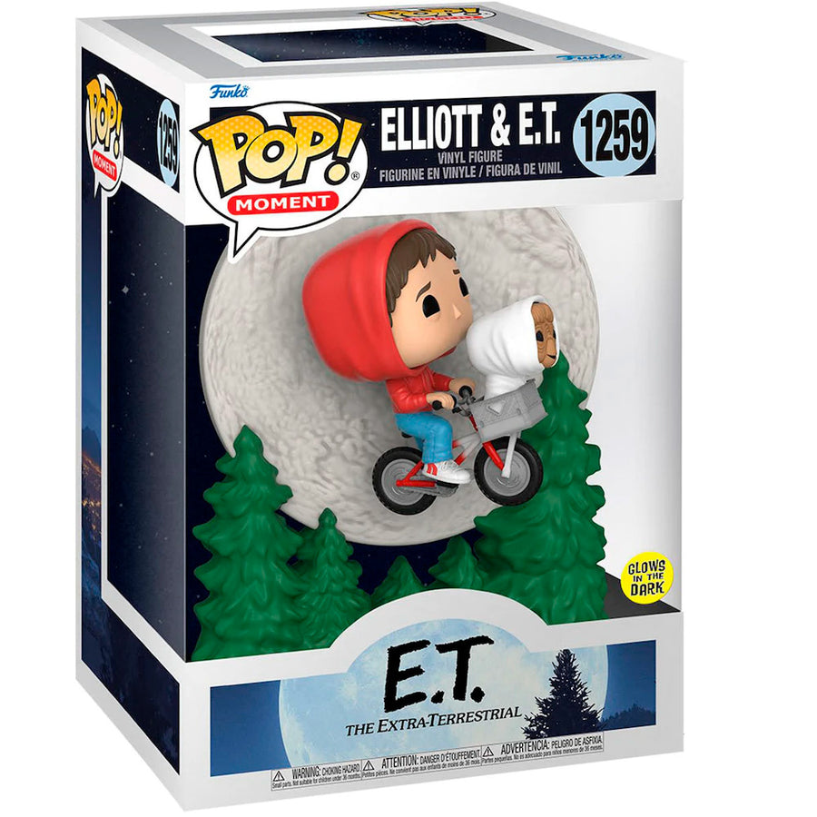 FUNKO POP E.T. 40TH - ELLIOTT & E.T 1259 (GLOWS IN THE DARK)
