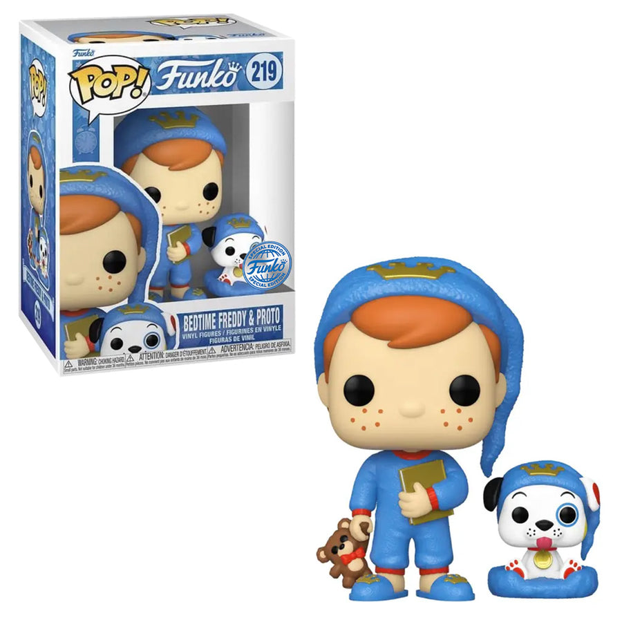 FUNKO POP EXCLUSIVE BEDTIME FREDDY & PROTO 219 BRINDE