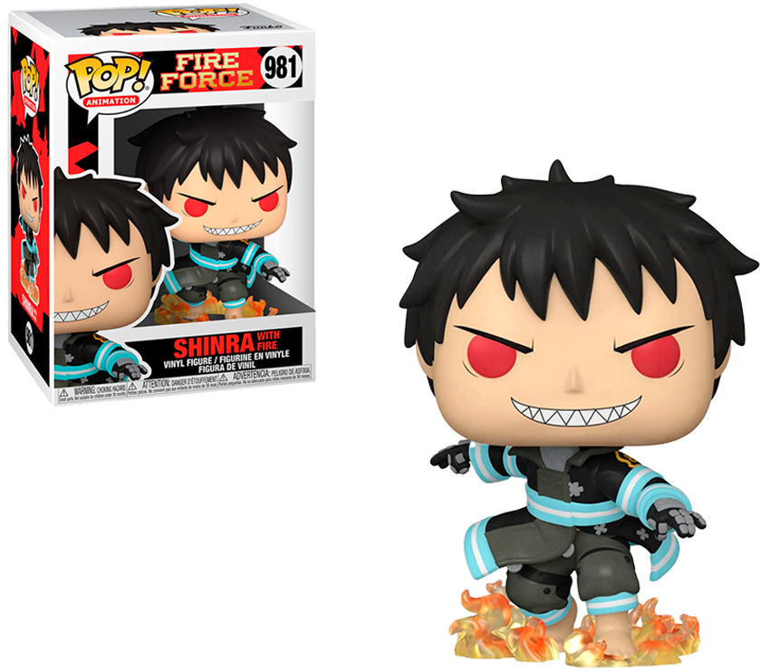 FUNKO POP FIRE FORCE - SHINRA WITH FIRE 981 BRINDE