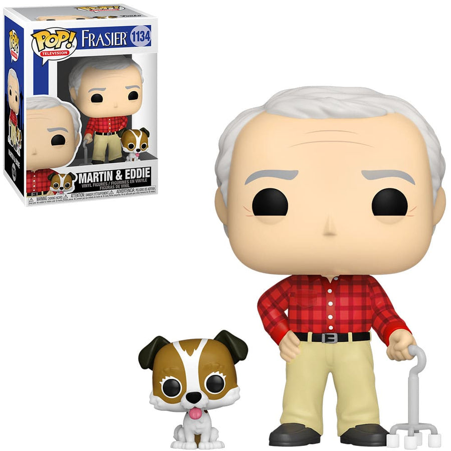 FUNKO POP FRASIER - MARTIN AND EDDIE 1134 BRINDE