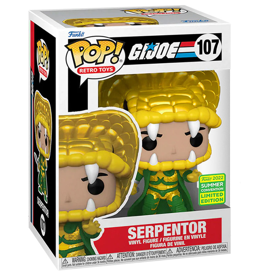 FUNKO POP G.I. JOE EXCLUSIVE - SERPENTOR 107 (SDCC 2022)