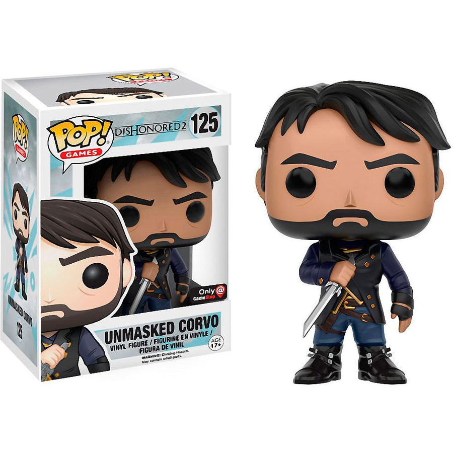 FUNKO POP GAMES DISHONORED 2 EXCLUSIVE - UNMASKED CORVO 125