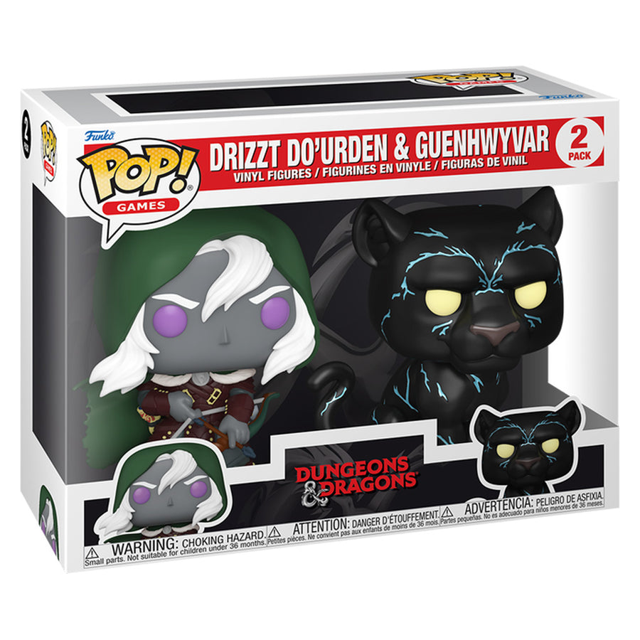 FUNKO POP GAMES DUNGEONS & DRAGONS - DRIZZT DO'URDEN & GUENHWYVAR 2-PACK