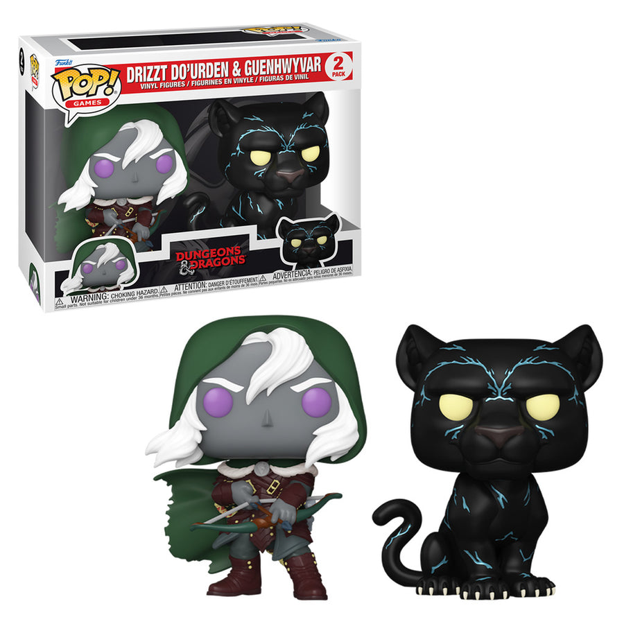 FUNKO POP GAMES DUNGEONS & DRAGONS - DRIZZT DO'URDEN & GUENHWYVAR 2-PACK BRINDE