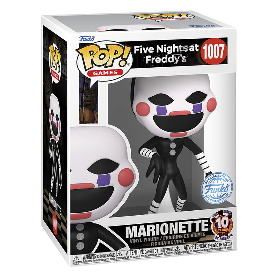 FUNKO POP GAMES FIVE NIGHT'S AT FREDDY 10TH ANNIVERSARY EXCLUSIVE - MARIONETTE 1007