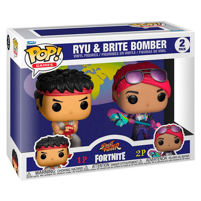 FUNKO POP GAMES FORTNITE - RYU AND BRITE BOMBER (2 PACK)