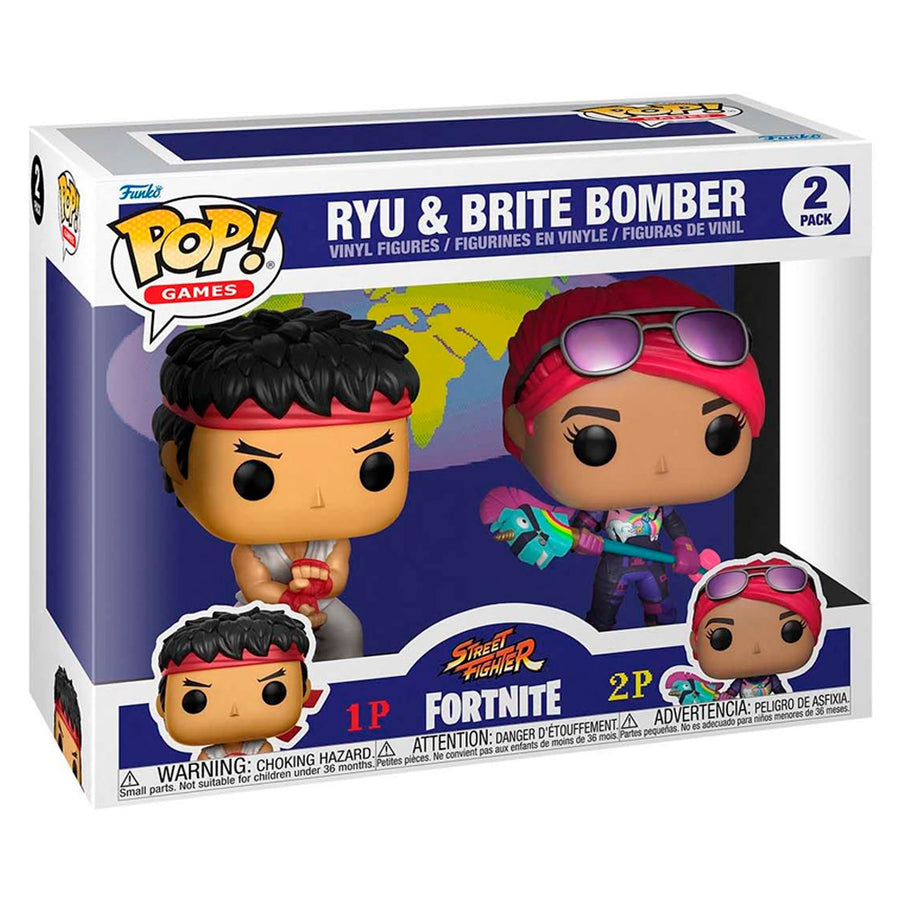 FUNKO POP GAMES FORTNITE - RYU AND BRITE BOMBER (2 PACK)