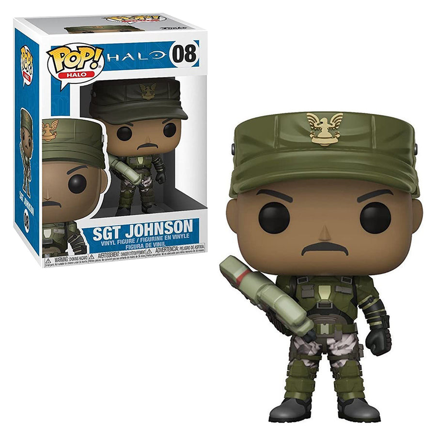FUNKO POP GAMES HALO - SGT JOHNSON 08 BRINDE
