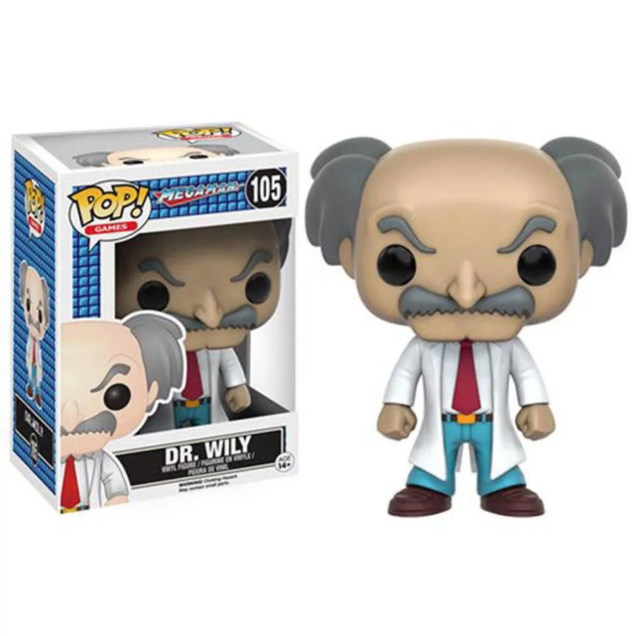 FUNKO POP GAMES MEGAMAN MEGA DR.WILLY 105 BRINDE