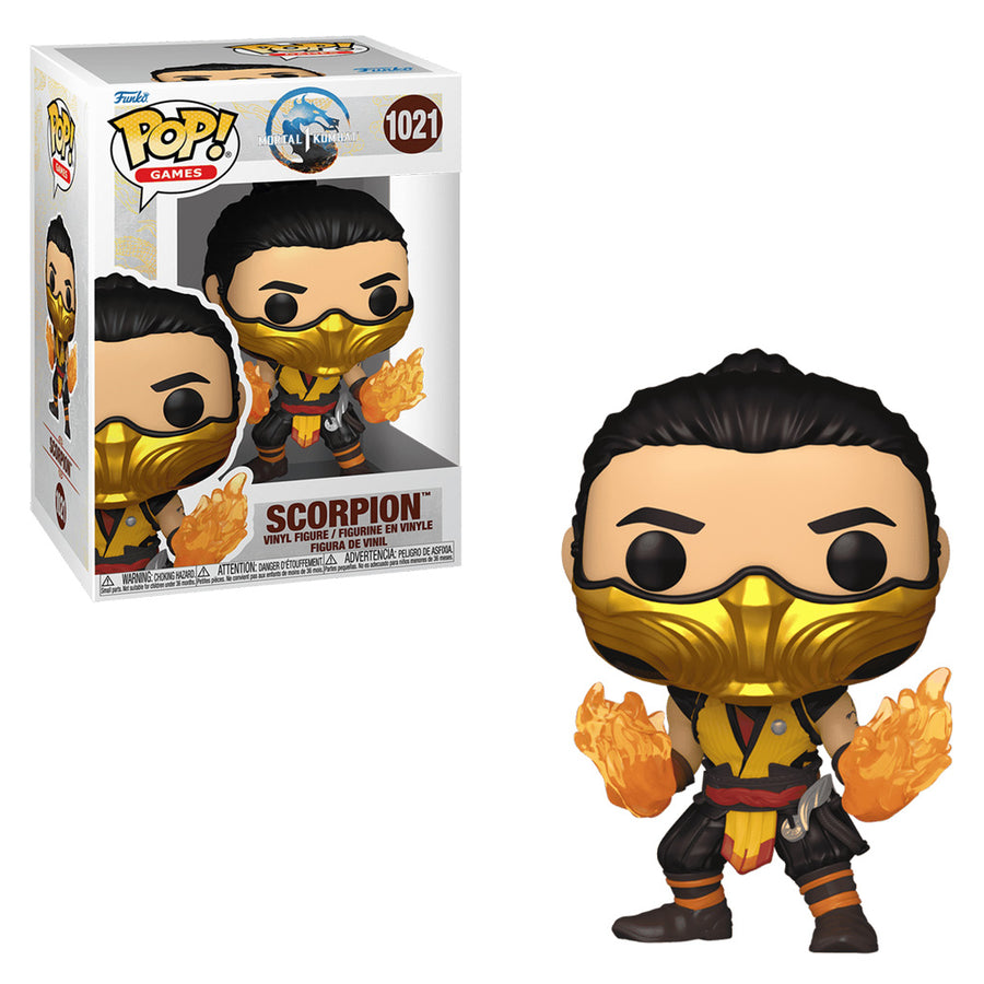 FUNKO POP GAMES MORTAL KOMBAT 1 - SCORPION 1021 BRINDE