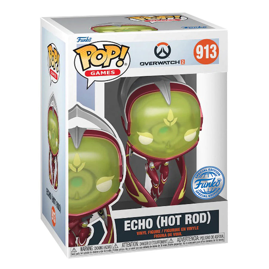 FUNKO POP GAMES OEVERWATCH 2 EXCLUSIVE - ECHO (HOT ROD) 913