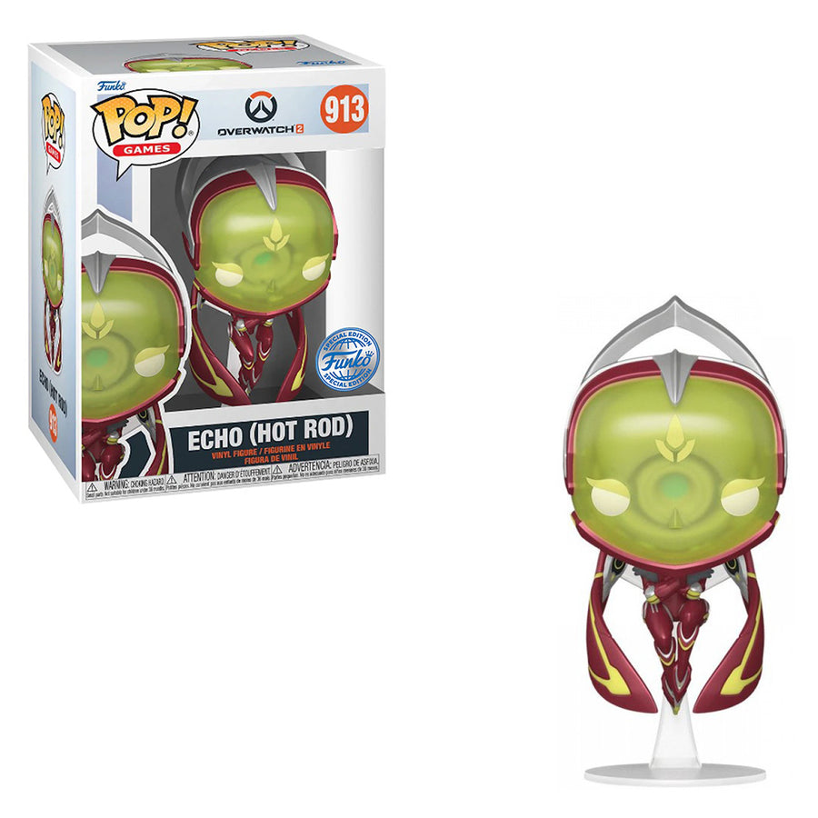 FUNKO POP GAMES OEVERWATCH 2 EXCLUSIVE - ECHO (HOT ROD) 913