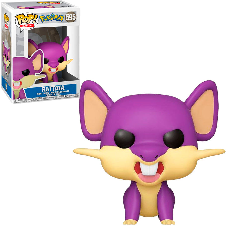 FUNKO POP GAMES POKÉMON - RATTATA 595 BRINDE