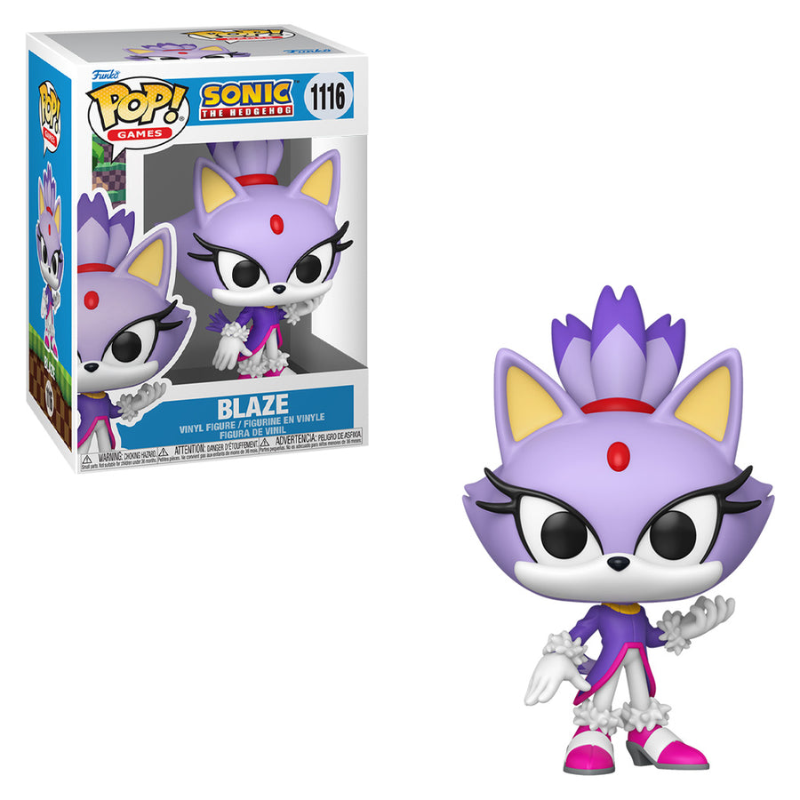 FUNKO POP GAMES SONIC THE HEDGEHOG - BLAZE 1116 BRINDE
