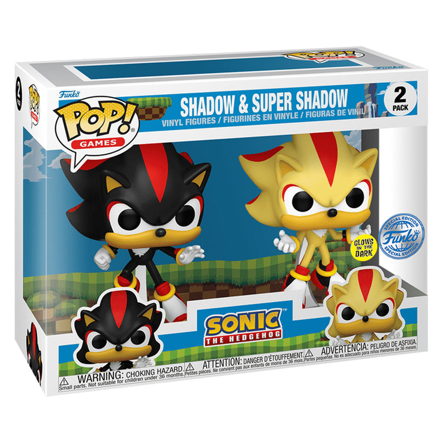 FUNKO POP GAMES SONIC THE HEDGEHOG - SHADOW & SUPER SHADOW 2-PACK (71326)