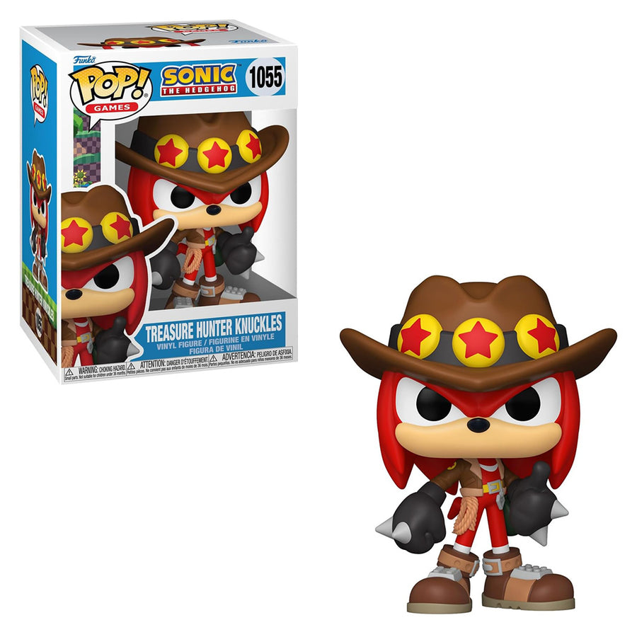 FUNKO POP GAMES SONIC THE HEDGEHOG - TREASURE HUNTER KNUCKLES 1055 BRINDE