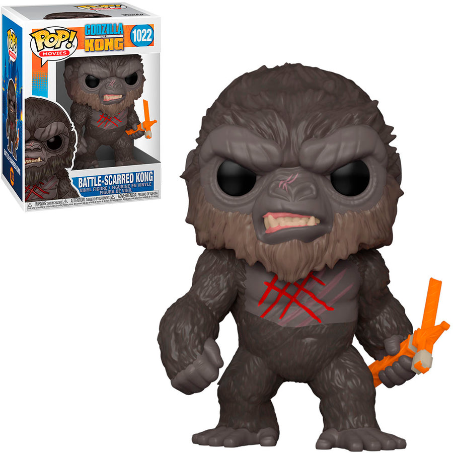 FUNKO POP GODZILLA VS KONG - BATTLE-SCARRED KONG 1022 BRINDE