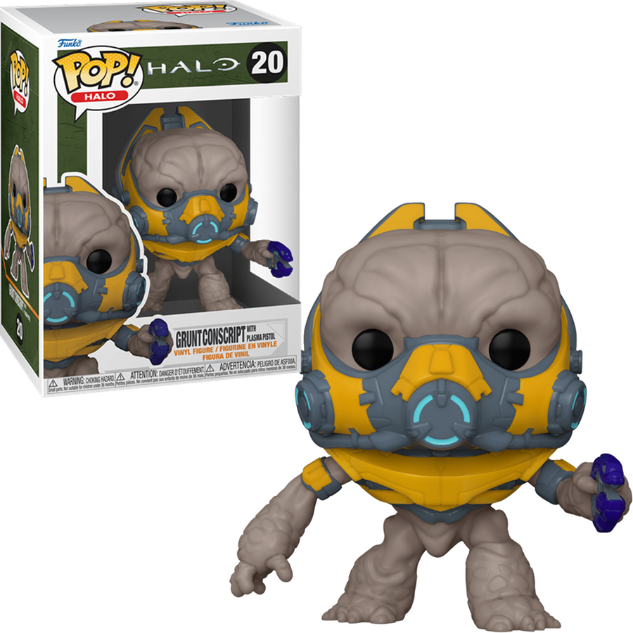 FUNKO POP HALO - GRUNT CONSCRIPT PLASMA PISTOL 20 BRINDE