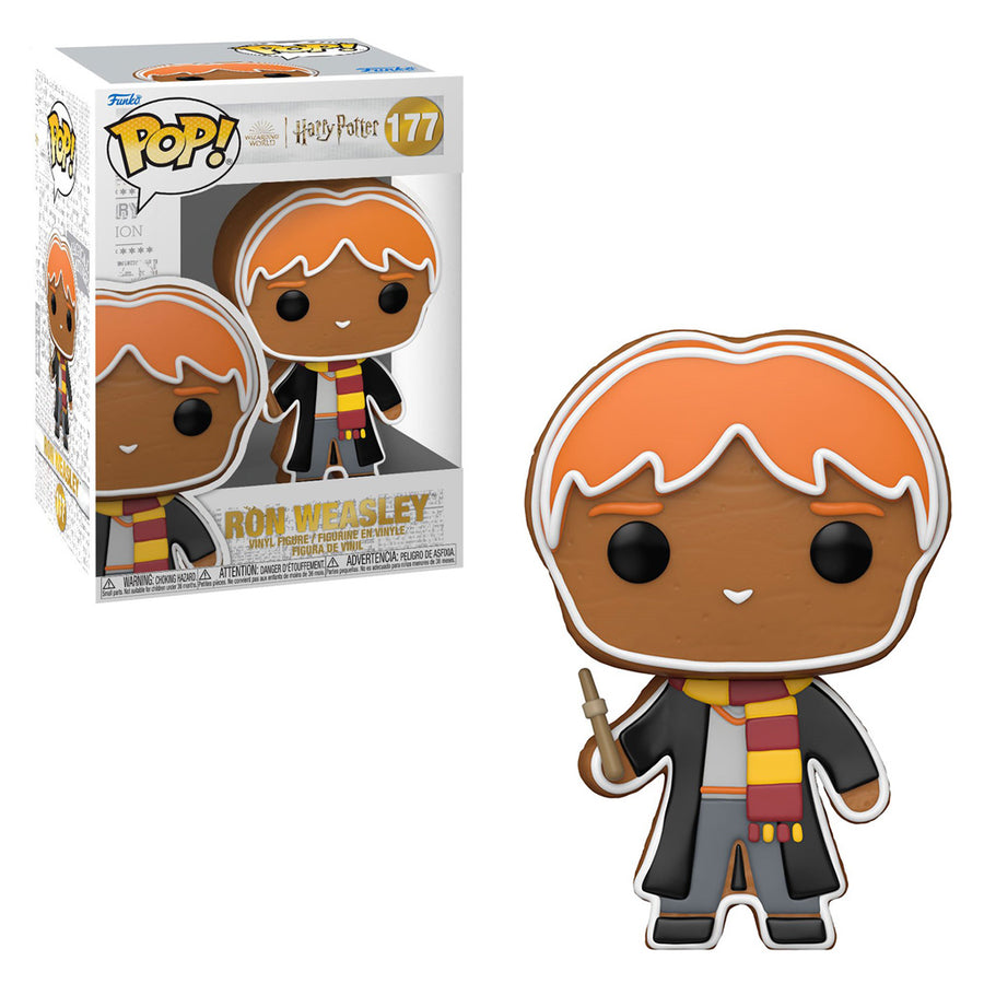 FUNKO POP HARRY POTTER HOLIDAY - GINGERBREAD RON WEASLEY 177 BRINDE