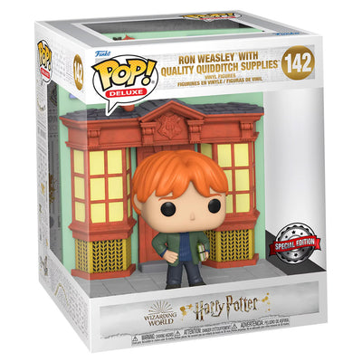 FUNKO POP HARRY POTTER - RON WEASLEY WITH QUALITY QUIDDITCH SUPPLIES 142 (DELUXE)