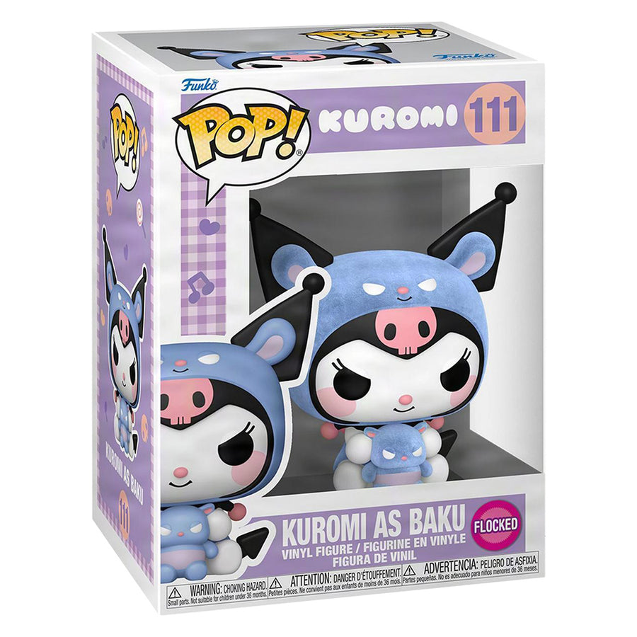 FUNKO POP HELLO KITTY AND FRIENDS - KUROMI AS BAKU (FLOCKED) 111