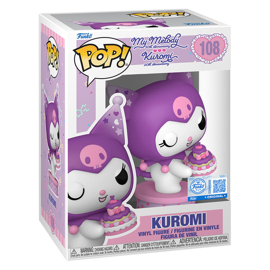 FUNKO POP HELLO KITTY AND FRIENDS: MY MELODY 50TH ANNIVERSARY EXCLUSIVE - KUROMI 108