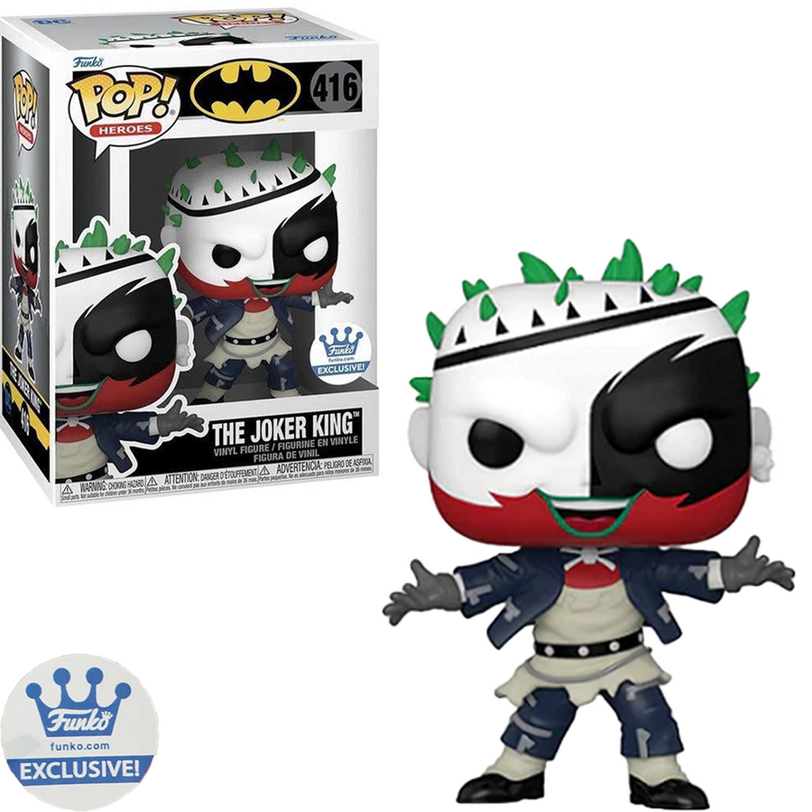 FUNKO POP HEROES BATMAN EXCLUSIVE - THE JOKER KING 416 BRINDE