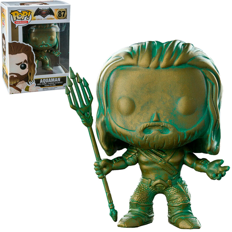 FUNKO POP HEROES BATMAN V SUPERMAN EXCLUSIVE - AQUAMAN (PATINA) 87