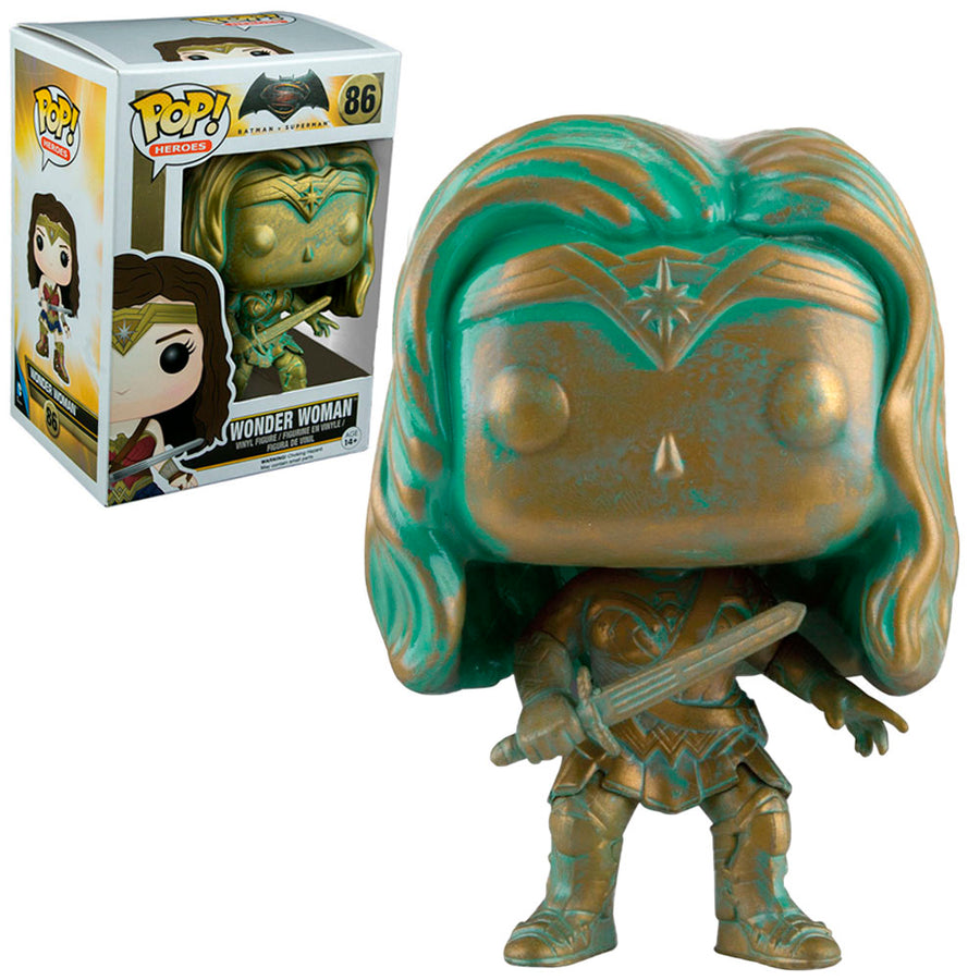 FUNKO POP HEROES BATMAN V SUPERMAN EXCLUSIVE - WONDER WOMAN (PATINA) 86