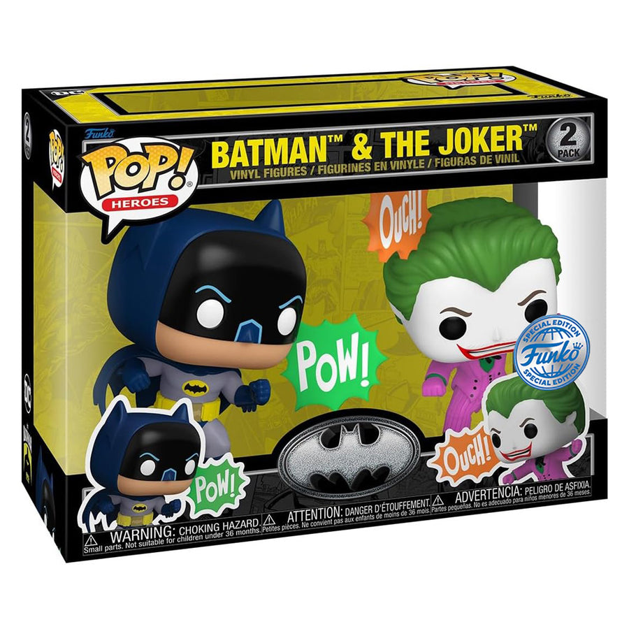 FUNKO POP HEROES DC BATMAN 85TH ANNIVERSARY EXCLUSIVE - BATMAN & THE JOKER