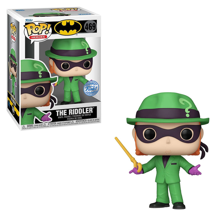 FUNKO POP HEROES DC BATMAN EXCLUSIVE - THE RIDDLER 469 BRINDE