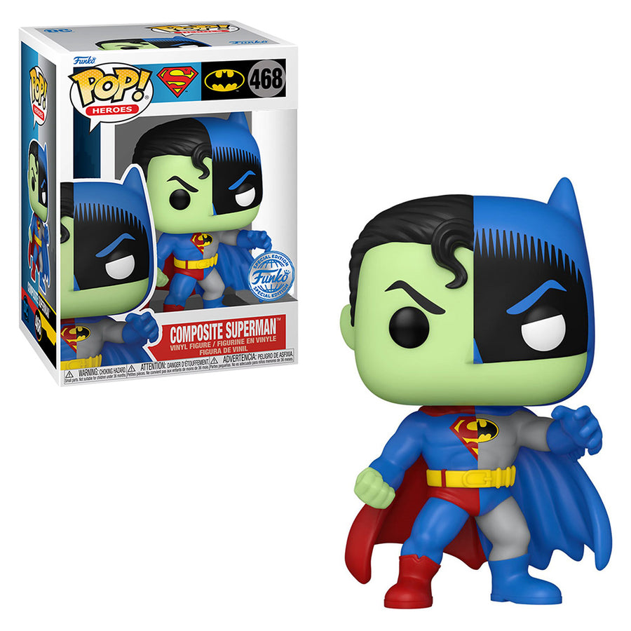 FUNKO POP HEROES DC EXCLUSIVE - COMPOSITE SUPERMAN 468 BRINDE
