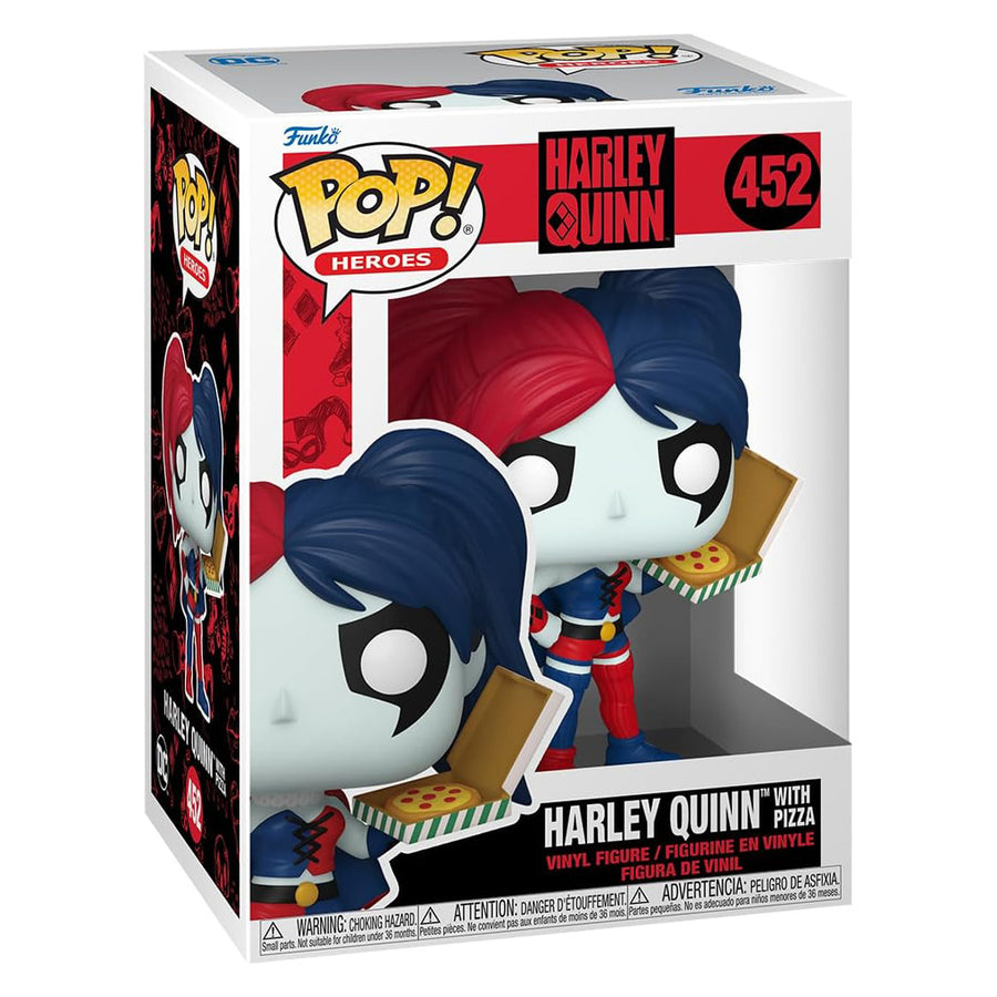 FUNKO POP HEROES: DC - HARLEY QUINN WITH PIZZA 452