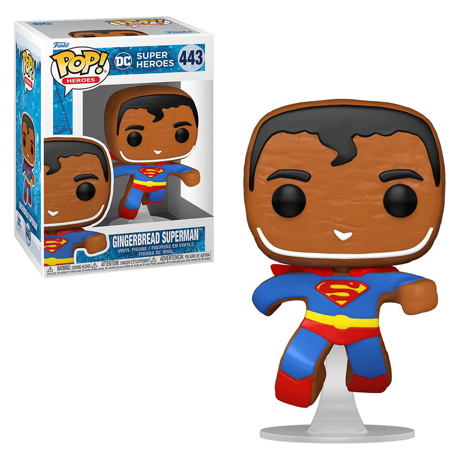 FUNKO POP HEROES DC HOLIDAY - SUPERMAN GINGERBREAD 443