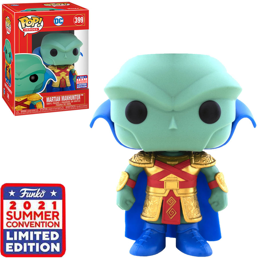 FUNKO POP HEROES DC IMPERIAL PALACE SDCC 2021 EXCLUSIVE - MARTIAN MANHUNTER 399 BRINDE